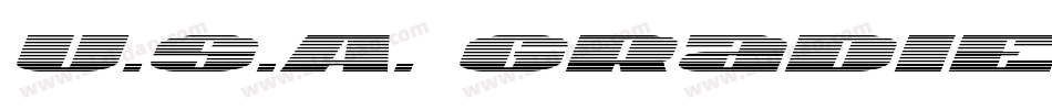 U.S.A. Gradient(1)字体转换